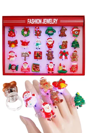 Christmas Ornament Resin LED Light-Up Ring