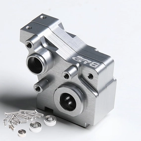 CNC Aluminum 1:36 RC Mini Car Team Losi Micro Gear Box Case Set Upgrade Part (Silver)