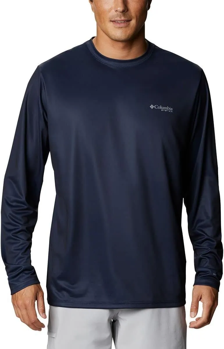 Columbia Men's PFG Terminal Tackle Fish Flag Long Sleeve Fishing Shirt