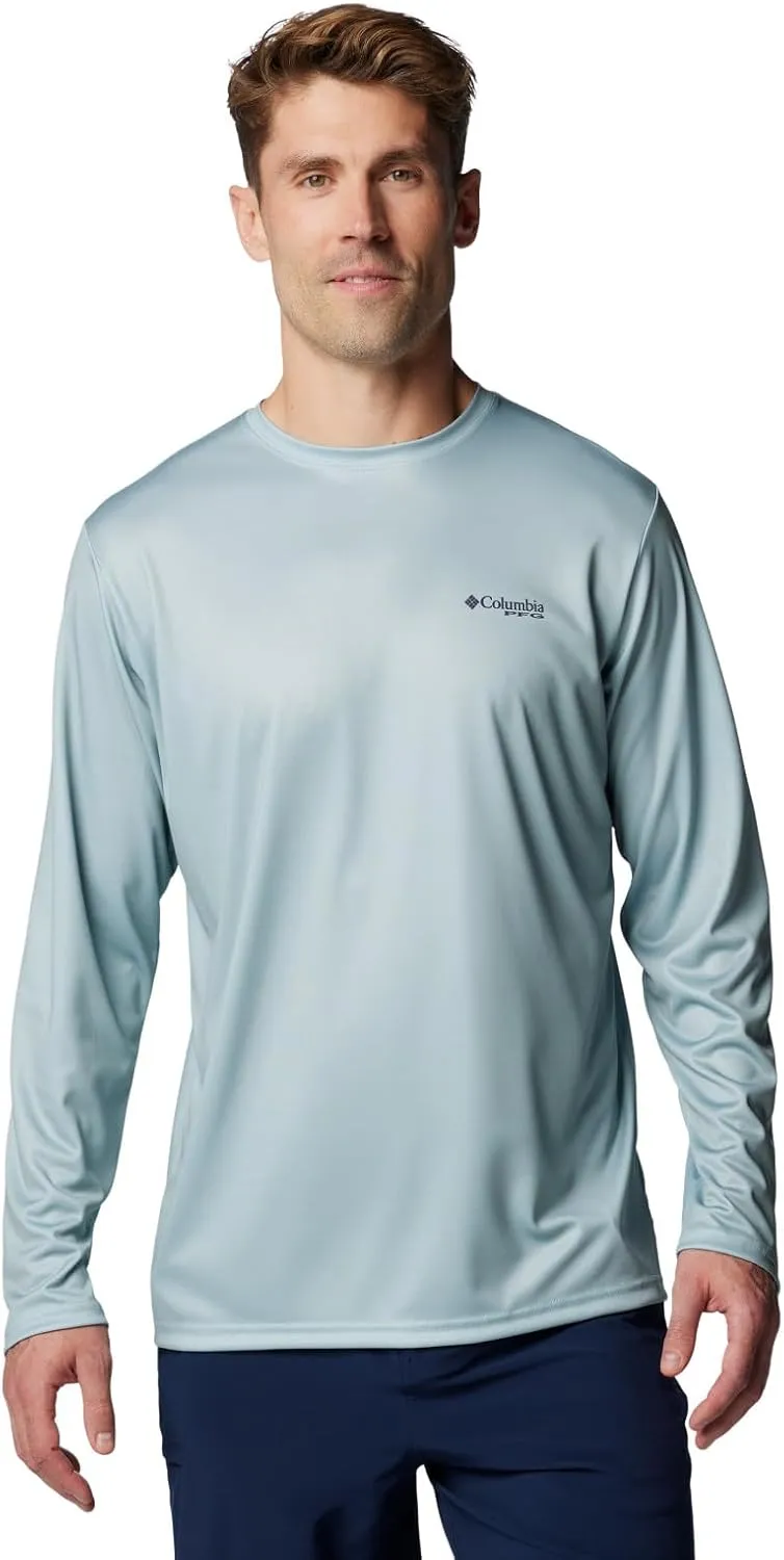 Columbia Men's PFG Terminal Tackle Fish Flag Long Sleeve Fishing Shirt