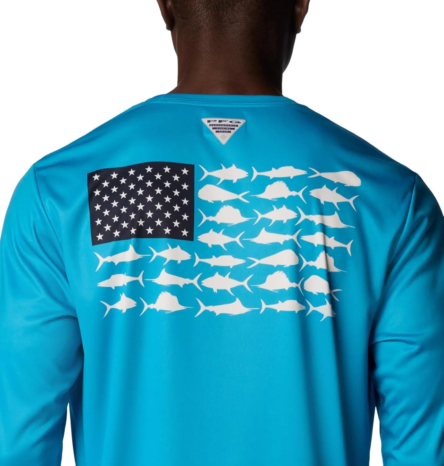 Columbia Men's PFG Terminal Tackle Fish Flag Long Sleeve Fishing Shirt