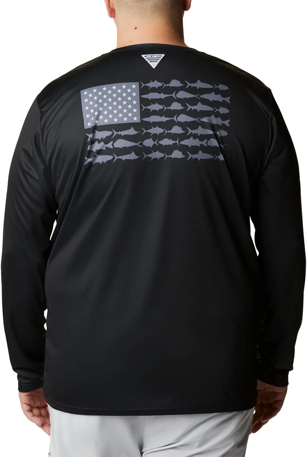 Columbia mens Terminal Tackle Pfg Fish Flag Long Sleeve