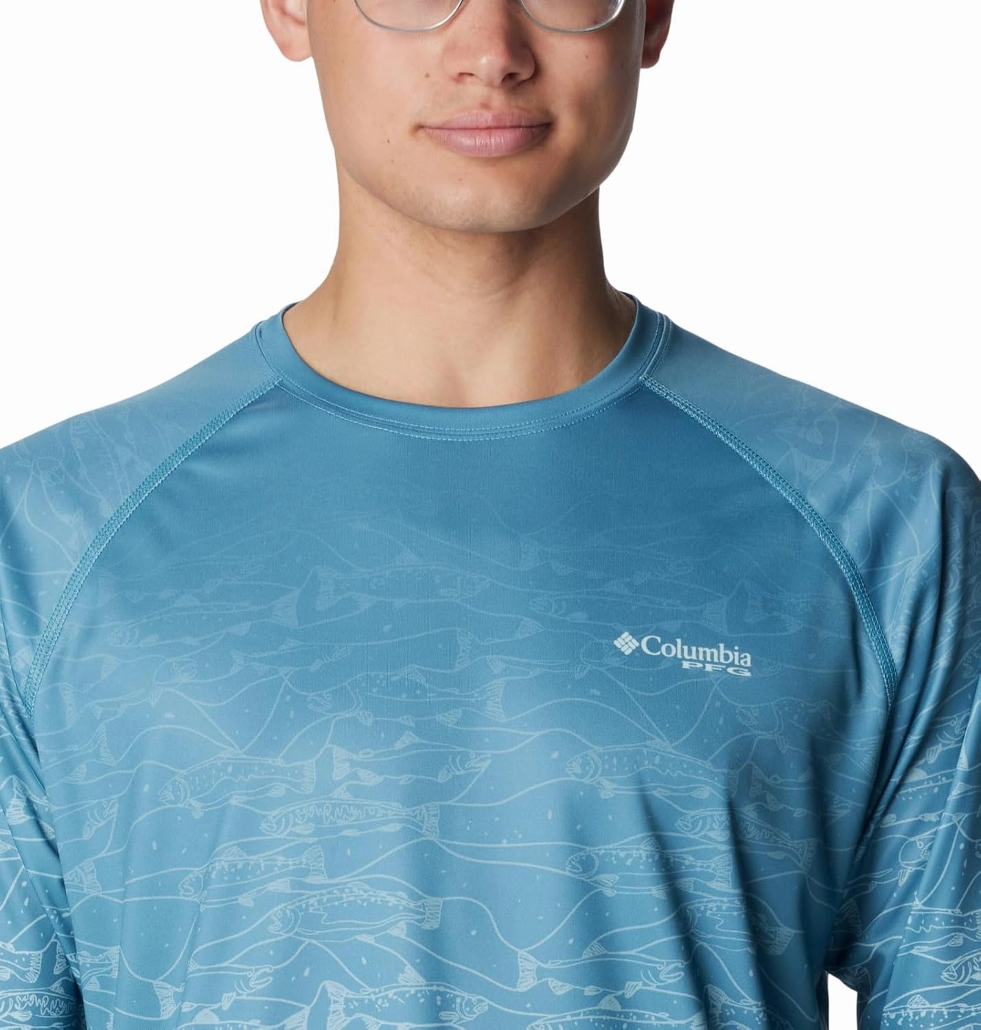 Columbia Men's Super Terminal Tackle PFG Fresh Fade Long Sleeve