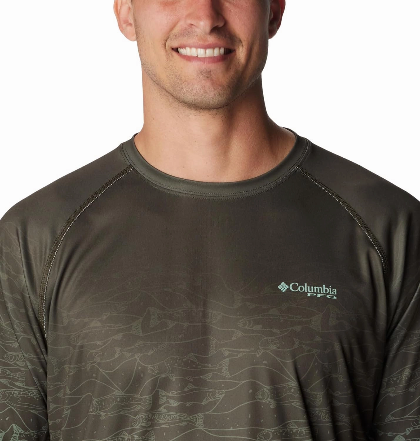 Columbia Men's Super Terminal Tackle PFG Fresh Fade Long Sleeve