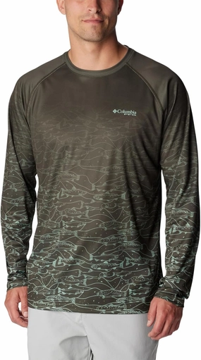 Columbia Men's Super Terminal Tackle PFG Fresh Fade Long Sleeve