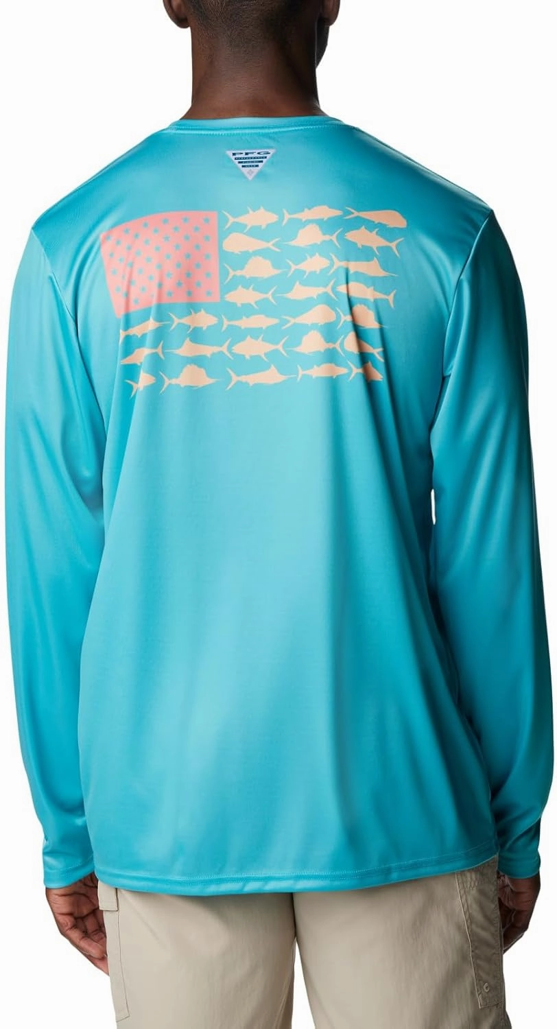 Columbia Men's Terminal Tackle PFG Fish Flag Ls