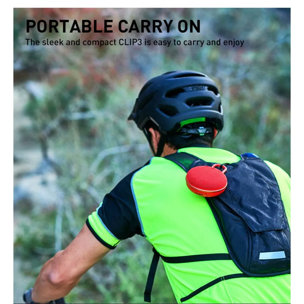 Compact and Powerful Sound Wireless Bluetooth Speaker, Perfect for On-the-Go Adventures and Outdoor Activities Clip3Max for Universal Cell Phone And Bluetooth Device