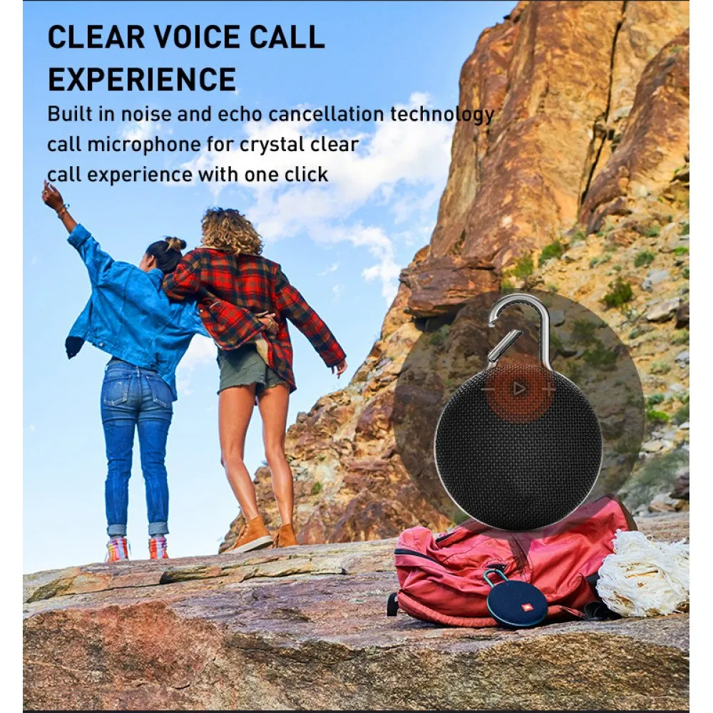 Compact and Powerful Sound Wireless Bluetooth Speaker, Perfect for On-the-Go Adventures and Outdoor Activities Clip3Max for Universal Cell Phone And Bluetooth Device