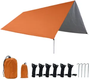 Compact Tarp for Camping and Outdoor Use with Storage Bag