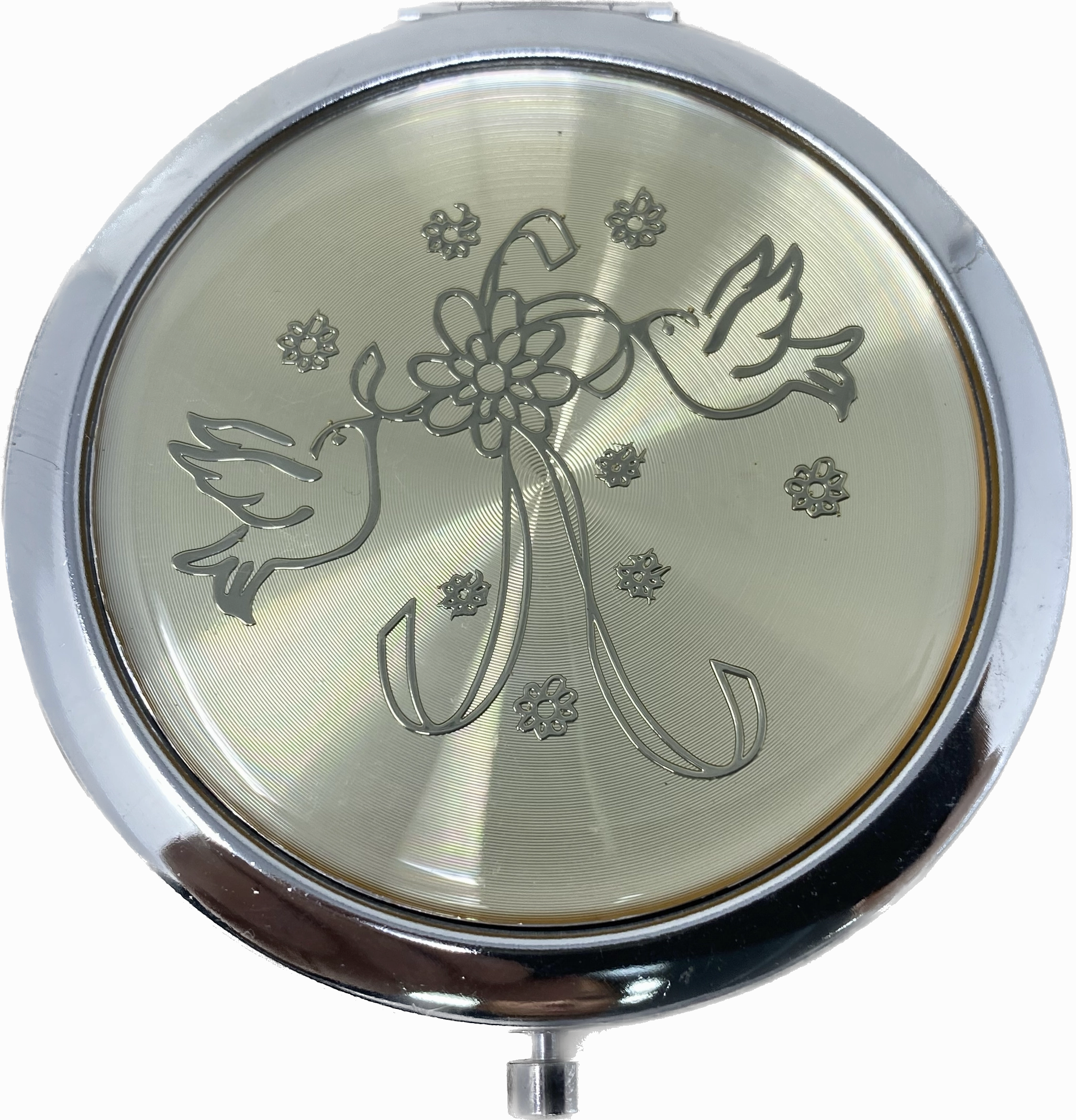 Compact Mirror Favors - Doves Design (12 Pcs)