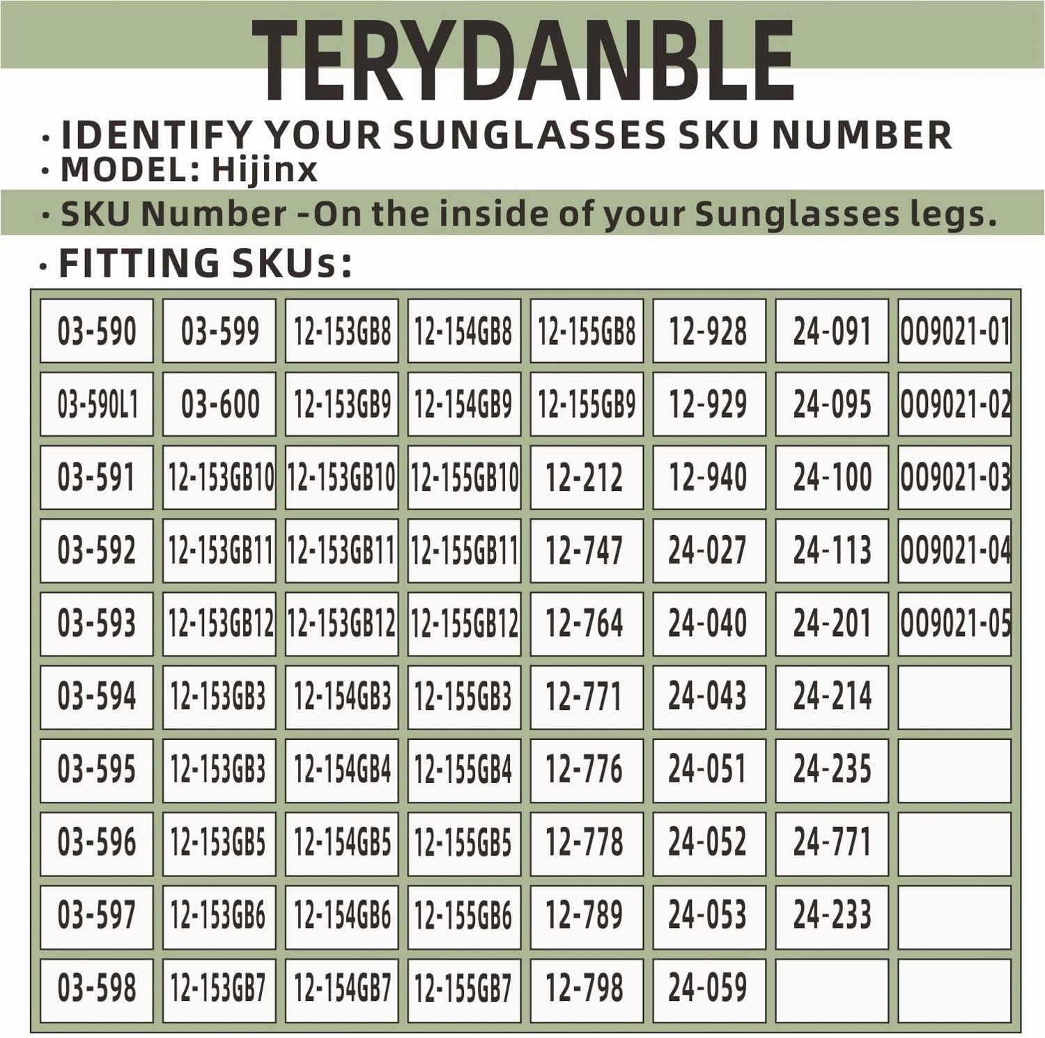 Compatible/Replacement Lenses for Oakley Hijinx with 2 Colors