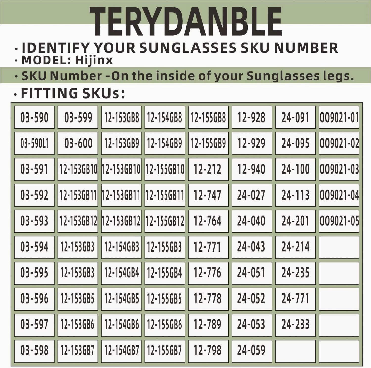 Compatible/Replacement Lenses for Oakley Hijinx with 4 Colors