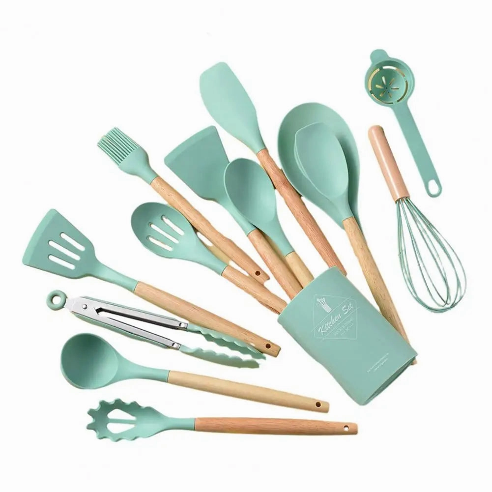 Cooking Utensils Non-Stick Heat Resistant Silicone