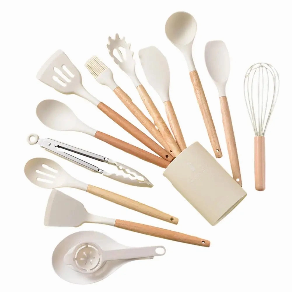 Cooking Utensils Non-Stick Heat Resistant Silicone