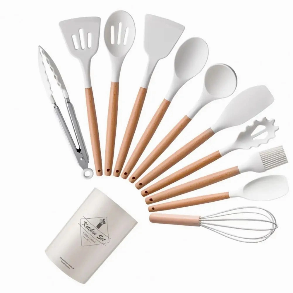 Cooking Utensils Non-Stick Heat Resistant Silicone