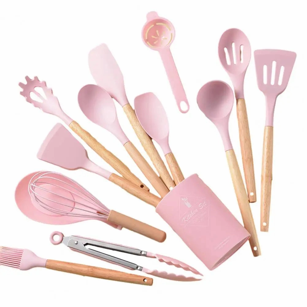 Cooking Utensils Non-Stick Heat Resistant Silicone