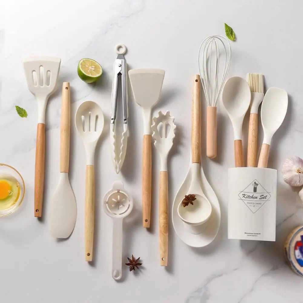 Cooking Utensils Non-Stick Heat Resistant Silicone