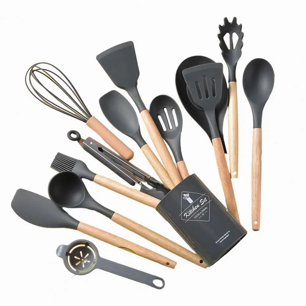 Cooking Utensils Non-Stick Heat Resistant Silicone