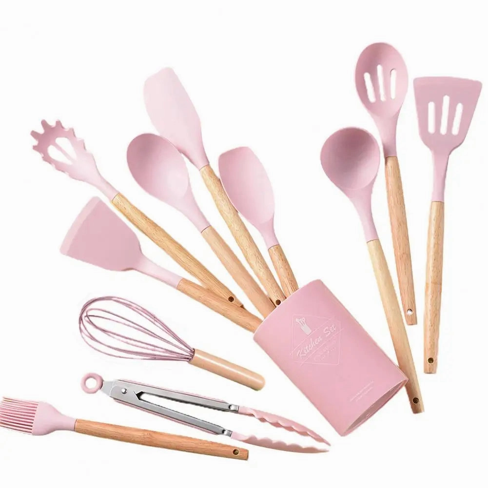 Cooking Utensils Non-Stick Heat Resistant Silicone