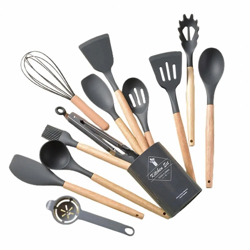 Cooking Utensils Non-Stick Heat Resistant Silicone