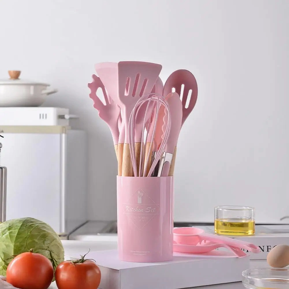 Cooking Utensils Non-Stick Heat Resistant Silicone