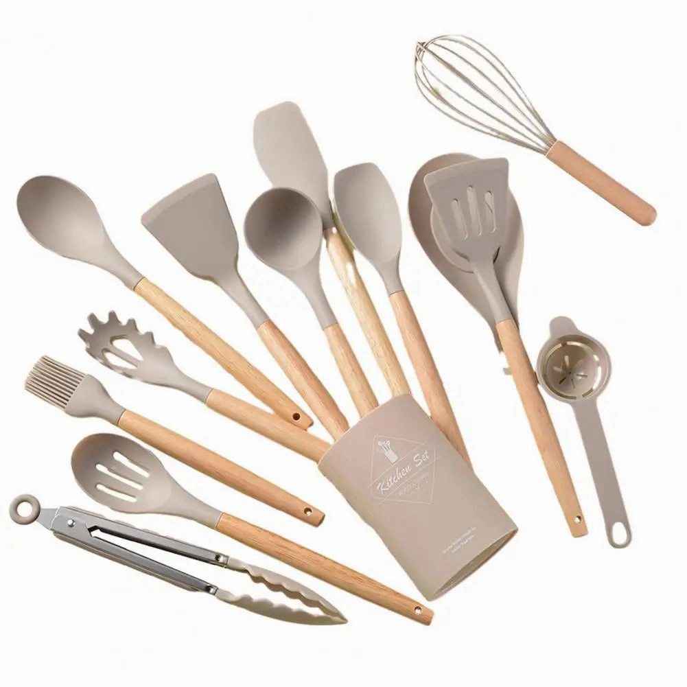 Cooking Utensils Non-Stick Heat Resistant Silicone