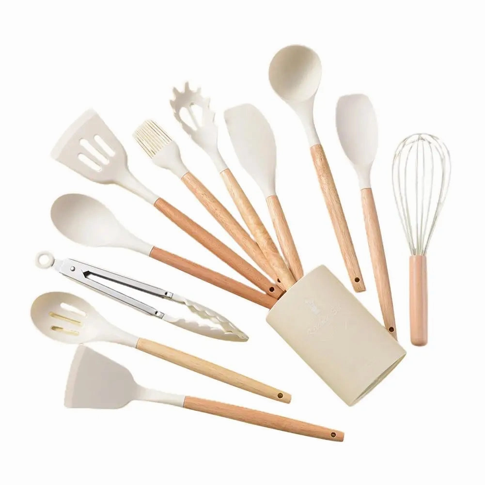 Cooking Utensils Non-Stick Heat Resistant Silicone