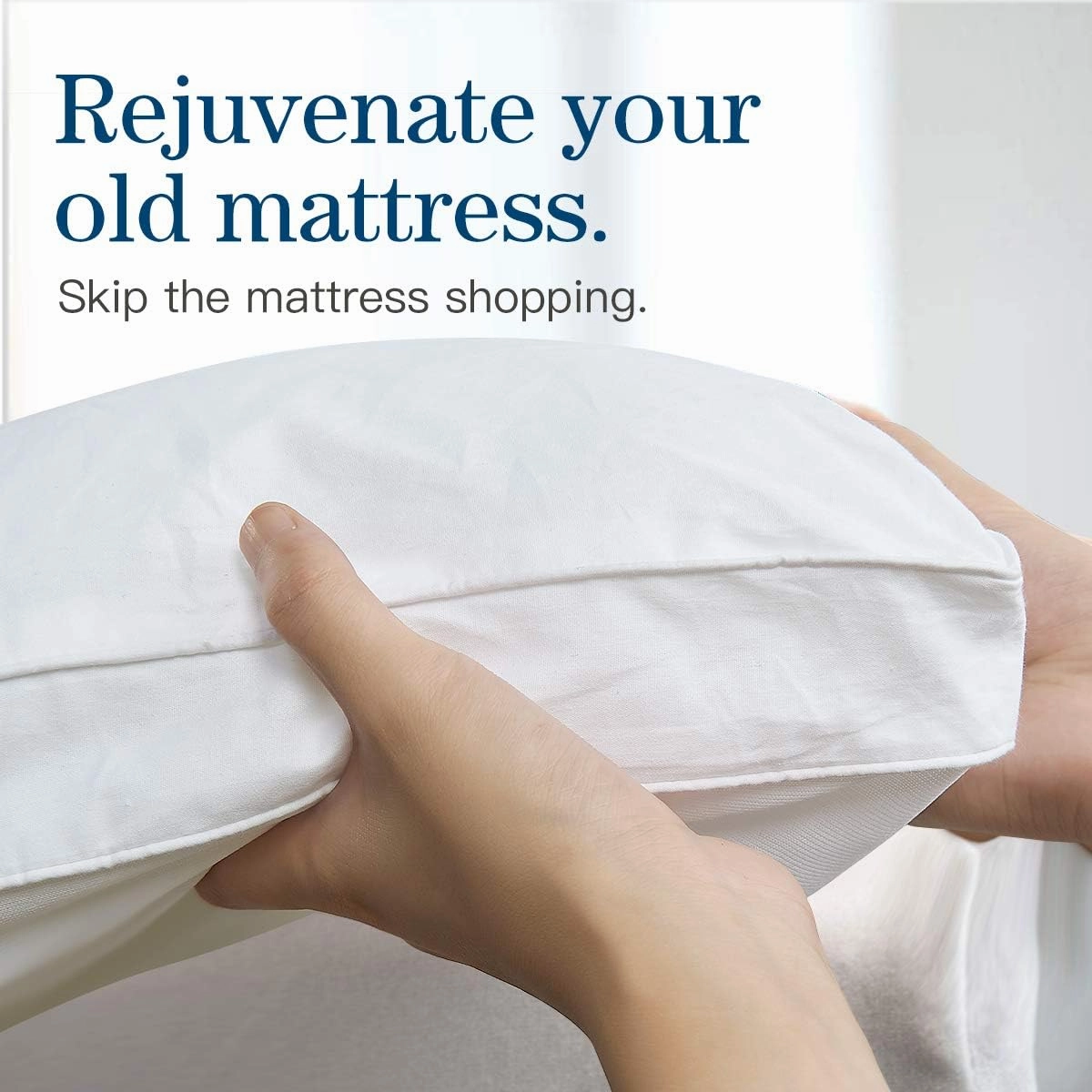 COONP King Mattress Topper, Extra Thick Pillowtop, Cooling Plush Mattress Pad Cover Cotton Top Bed Topper Protector with 8-21 Inch Deep Pocket