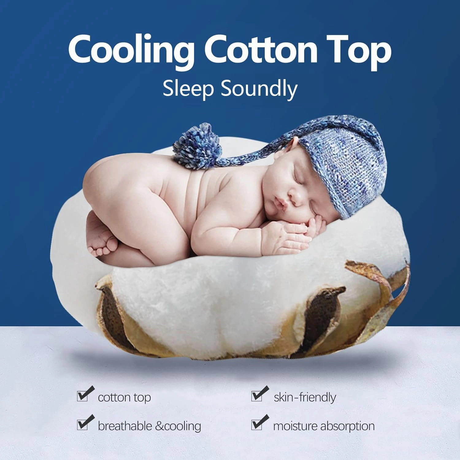 COONP King Mattress Topper, Extra Thick Pillowtop, Cooling Plush Mattress Pad Cover Cotton Top Bed Topper Protector with 8-21 Inch Deep Pocket