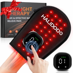 Cordless Red Light Therapy Glove for Hand 5 Mode, 160 Lamp Near Infrared Light Therapy Glove with 660nm & 850nm Infrared Light, Red Light Therapy Device Glove for Hands Wrinkles