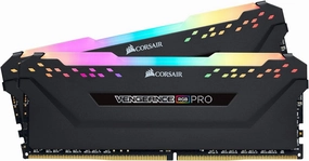 CORSAIR VENGEANCE RGB PRO DDR4 RAM 16GB (2x8GB) 3600MHz CL18-22-22-42 1.35V Intel AMD Desktop Computer Memory - Black (CMW16GX4M2D3600C18)