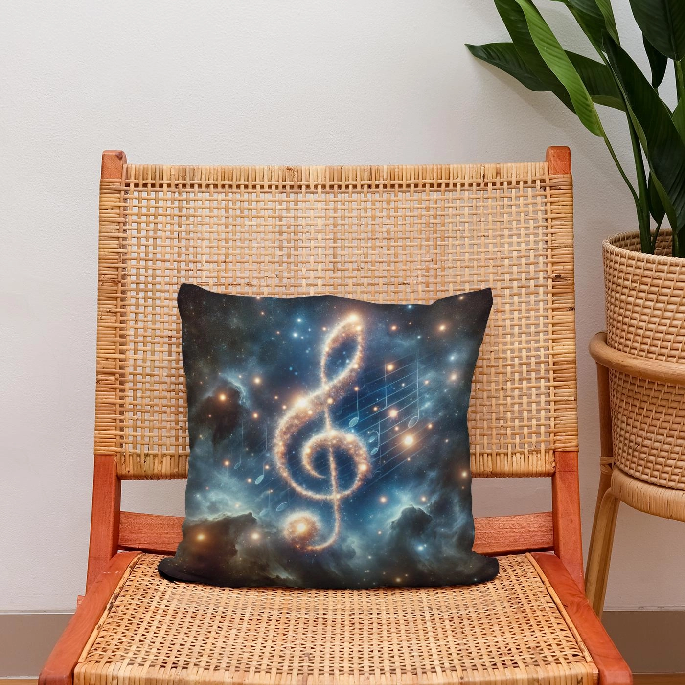 Cosmic Symphony Cotton Cushion