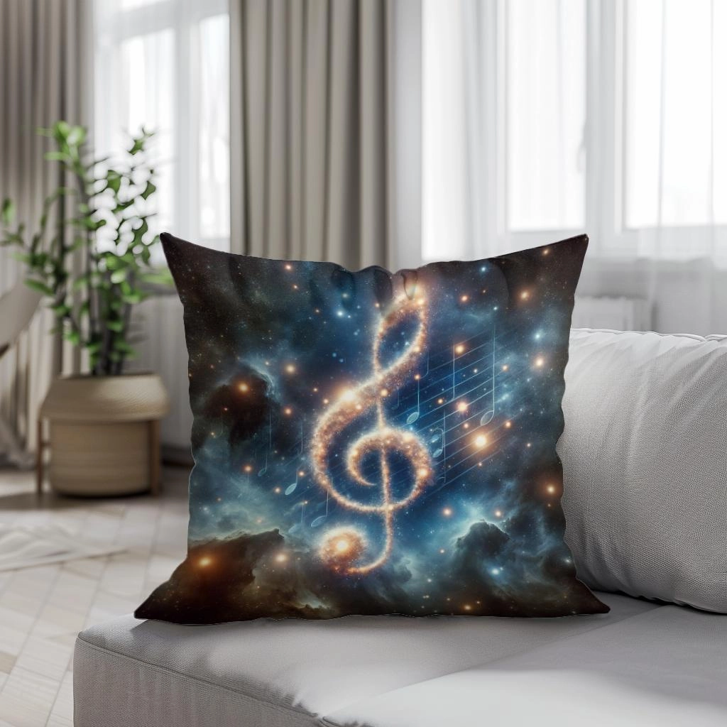 Cosmic Symphony Cotton Cushion