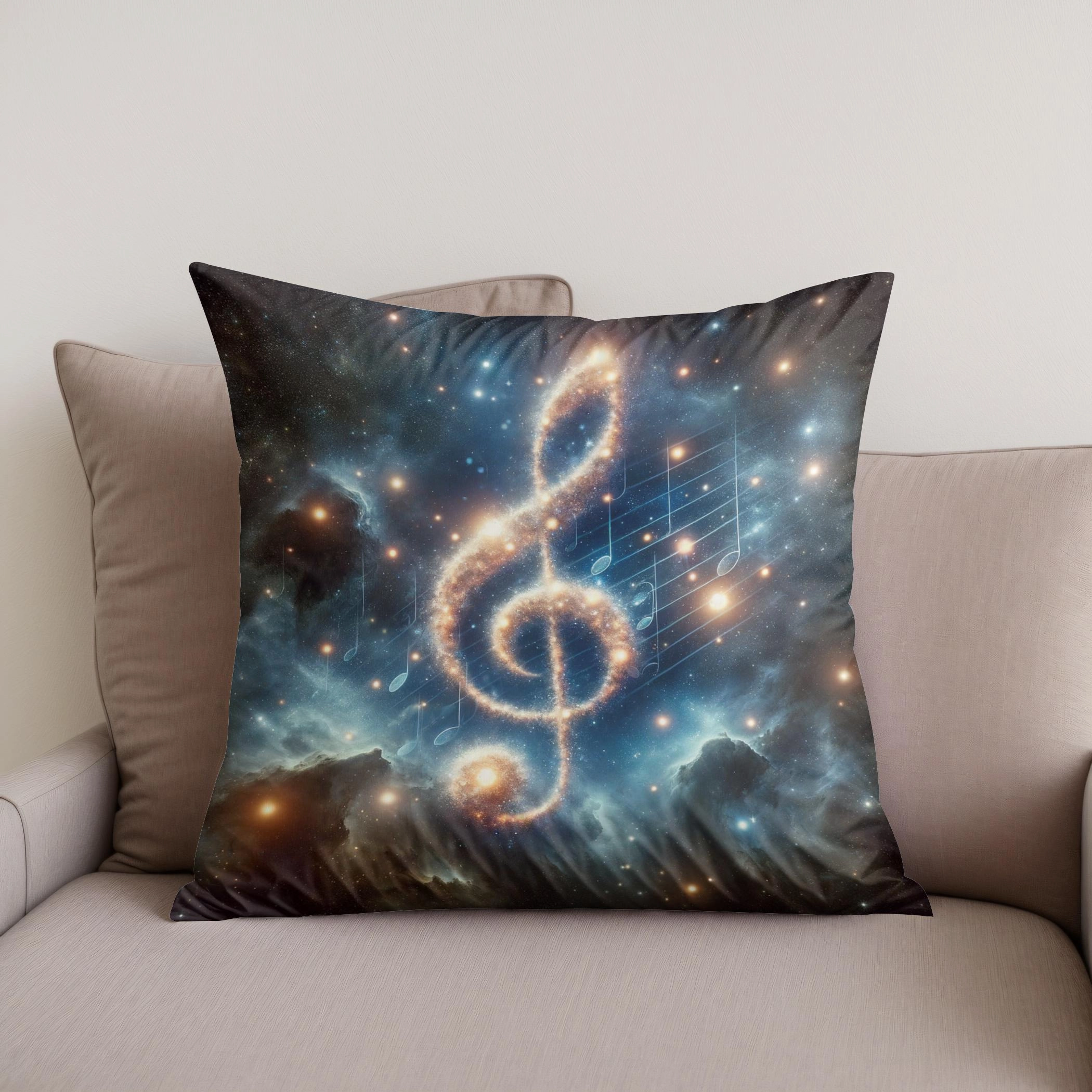 Cosmic Symphony Cotton Cushion