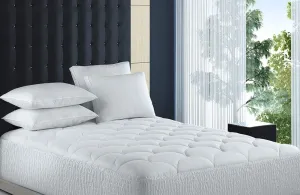 Courtyard by Marriott Mattress Topper - Plush, Lightweight Hypoallergenic Mattress Pad Exclusively for Courtyard - Expandable Skirt - Queen