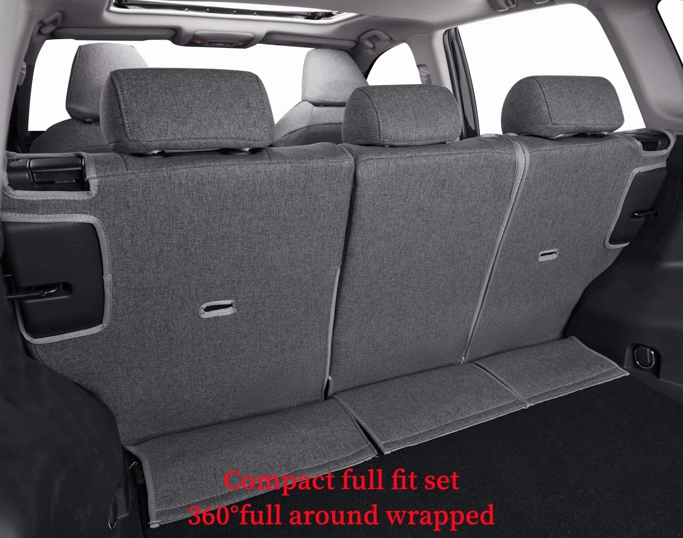coverdream Custom Seat Covers Compatible with Select Toyota Corolla L,LE,LE Eco,XLE 2014 2015 2016 2017 2018 2019 (Gray,Full Set)