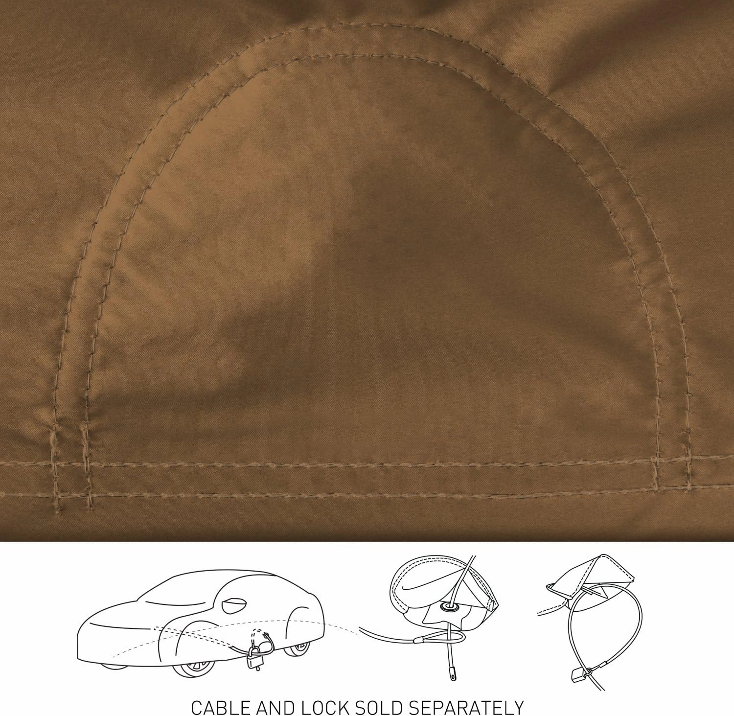 Coverking Custom Car Cover for Select Daimler 250 Models - Stormproof (2-Tone Tan with Black Sides)