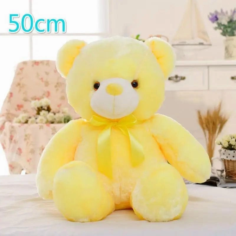 Creative Luminous LED Colorful Glowing Teddy - Plush Toy Colorful Glowing Teddy Bear Christmas Gift for Kid