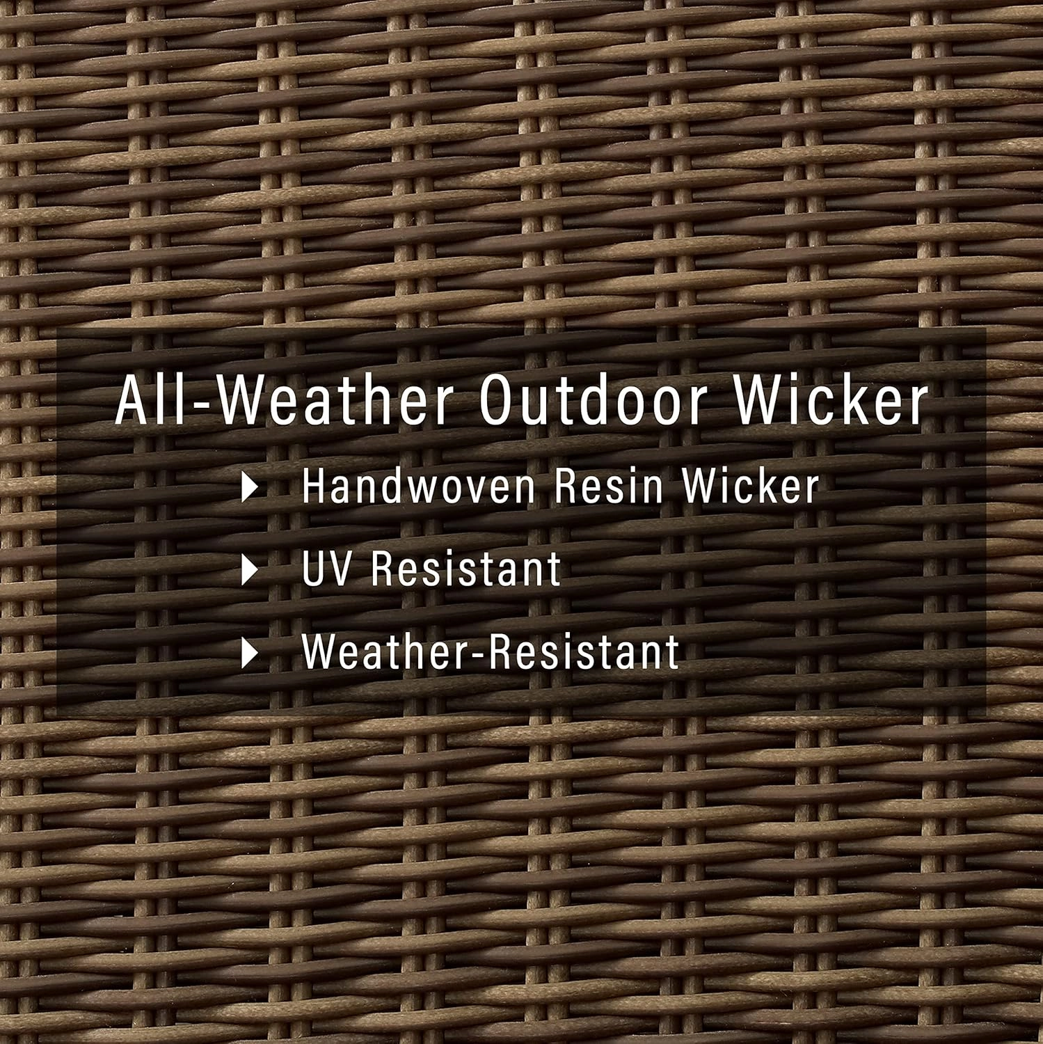 Crosley Furniture Bradenton All Weather Rattan Wicker Outdoor Coffee Table for Patio, Deck, Porch, Brown