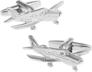 Cuff-Daddy Cessna Airplane Aviation Cufflinks with Presentation Box