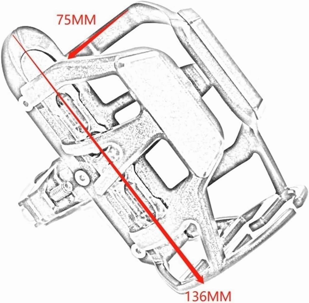 Cup Holder Motorcycle CNC Beverage Water Bottle Drink Cup Holder for H CT125 CT 125 Hunter Cub 2020 2021 2022(Black)