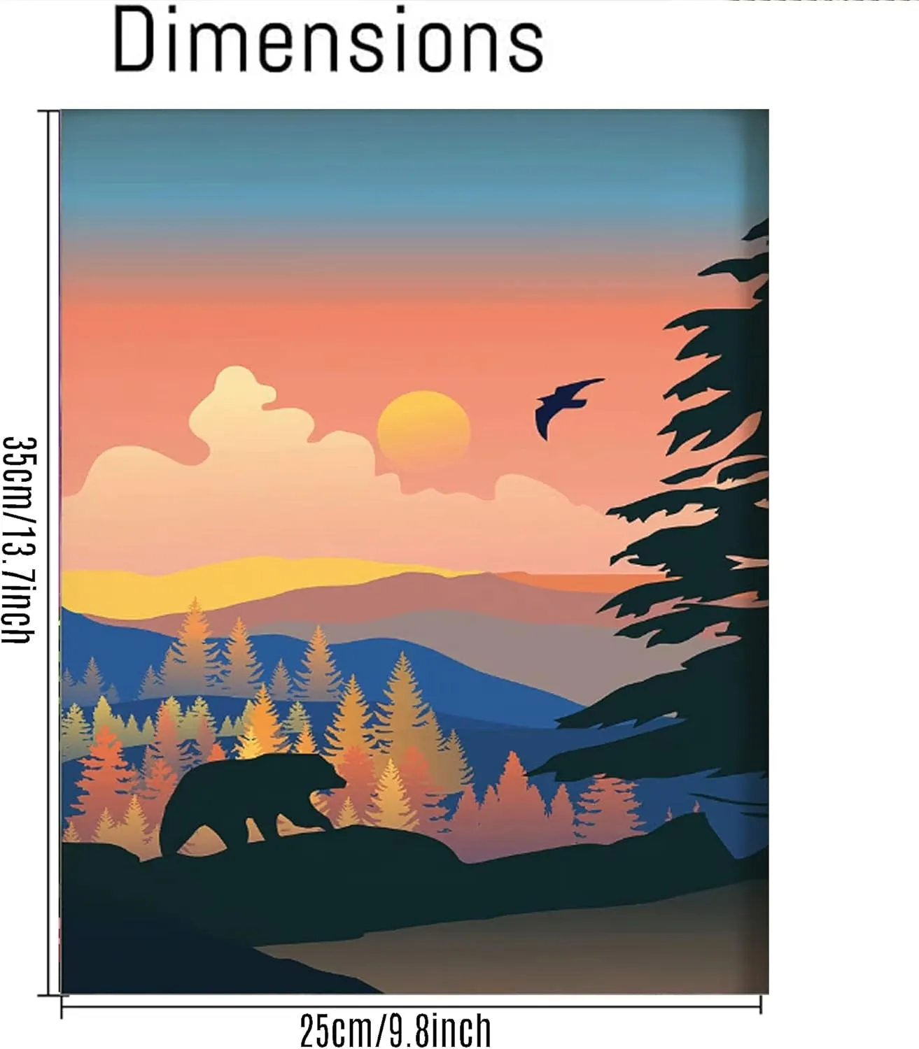 cupmod 6 Packs Paint by Number for Adults Beginners,National Park Painting by Number Kits on Canvas Without Frame,Lanscape Craft Arts for Home Wall Decor