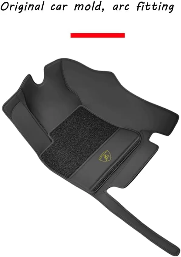 Custom Car Floor Mats for Lamborghini Gallardo LP 570-4 Blancpain LP570-4 2011 Anti-Slip Car Mats Full Coverage Protection Floor Liners All-Weather Waterproof Carpets Pads,White