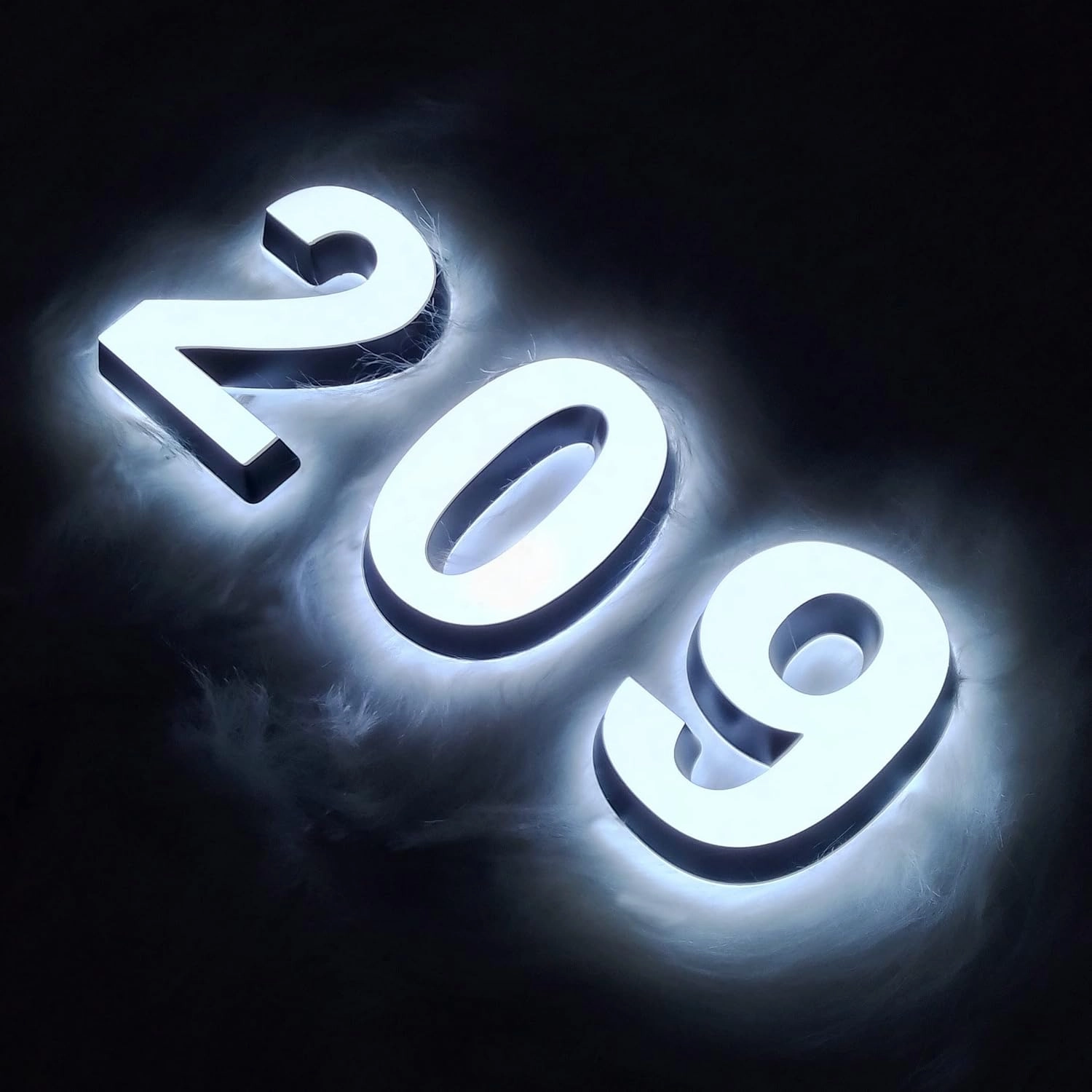 Custom Backlit House Numbers Lumineuse House Number Lighted LED Address Number Sign Light Up Home Number Easy Install (3 Numbers)