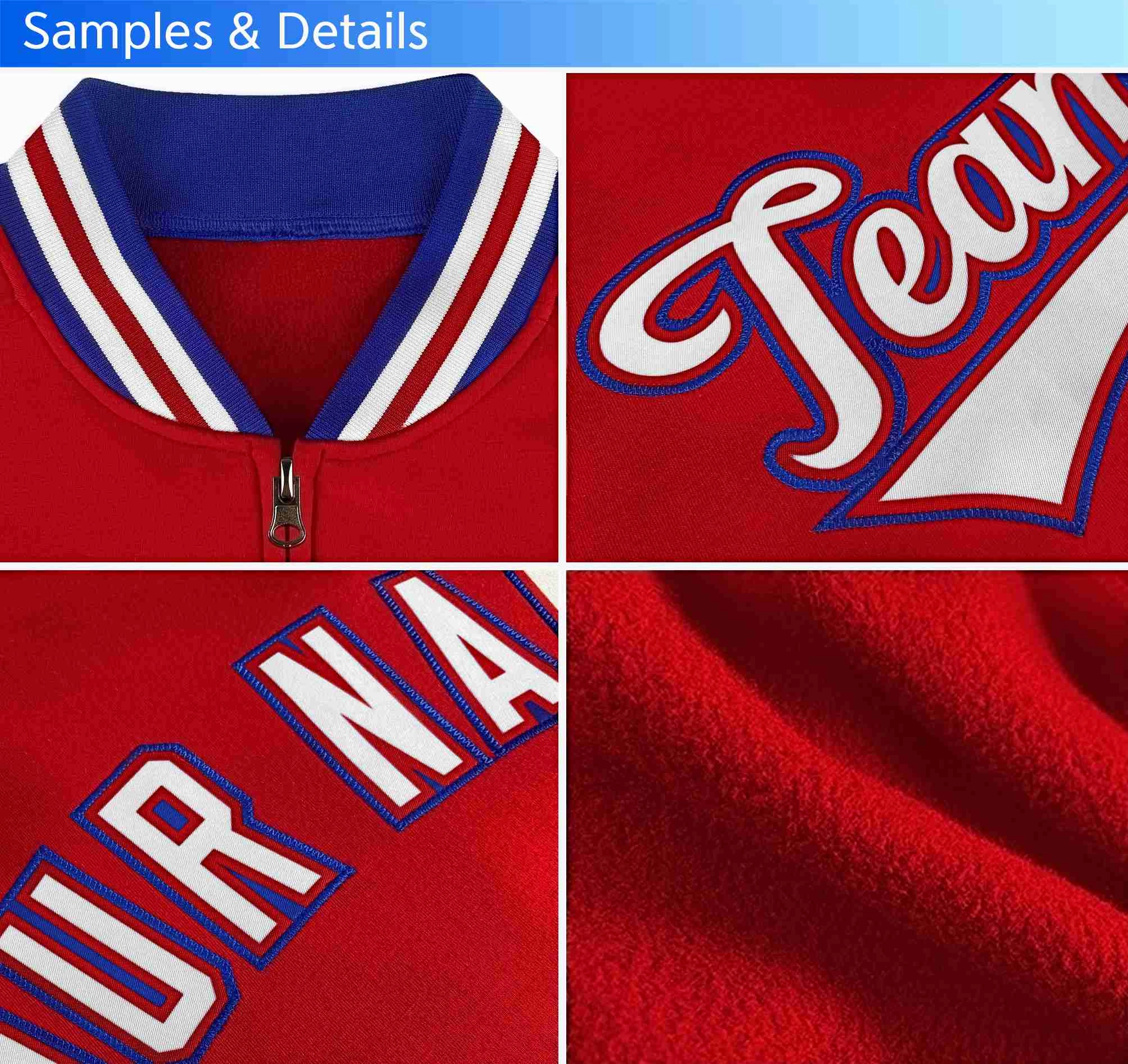 Custom Classic Style  Personalized Stitched Letters & Number Men/Women/Youth Varsity Full-Zip Baseball Jacket