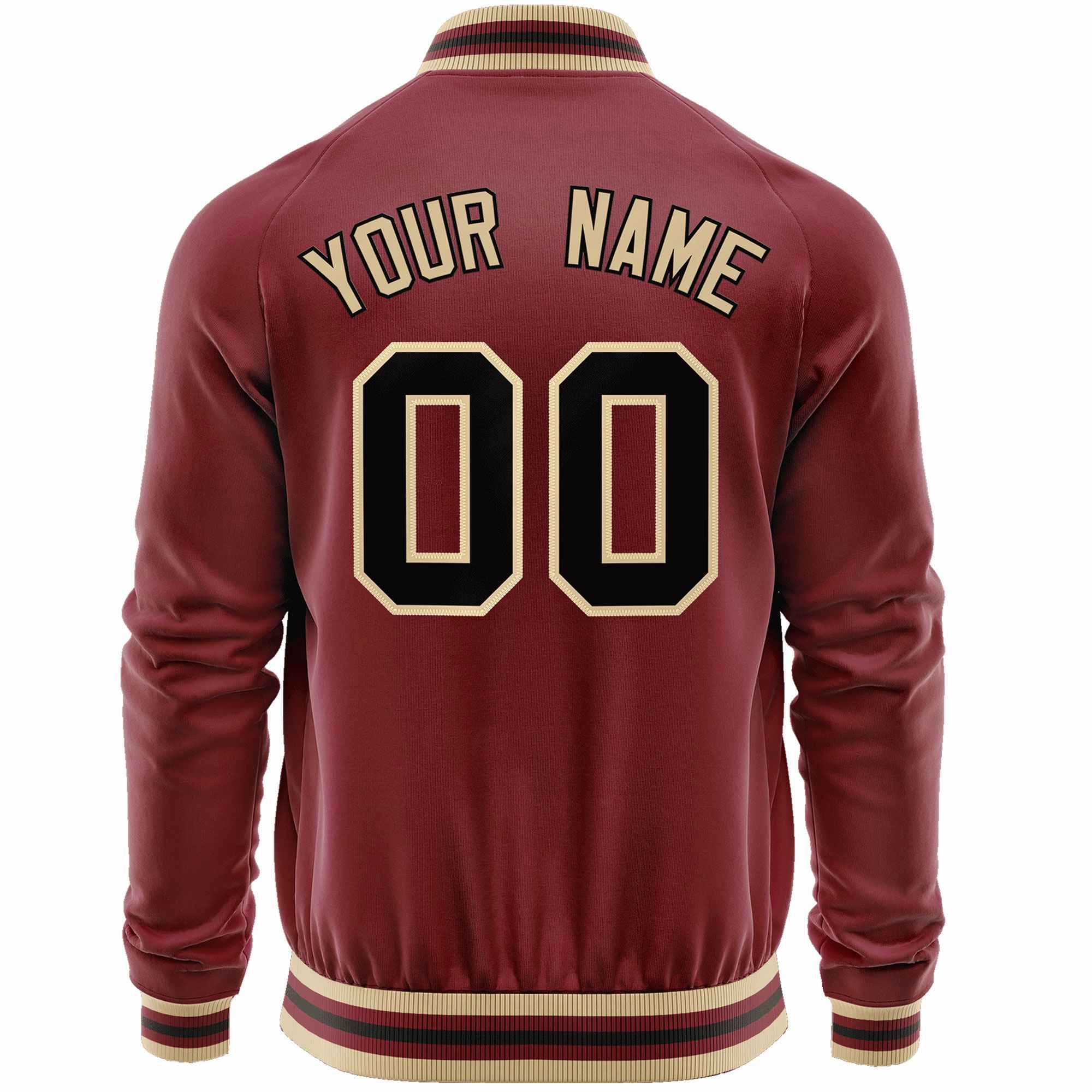 Custom Classic Style  Personalized Stitched Letters & Number Men/Women/Youth Varsity Full-Zip Baseball Jacket