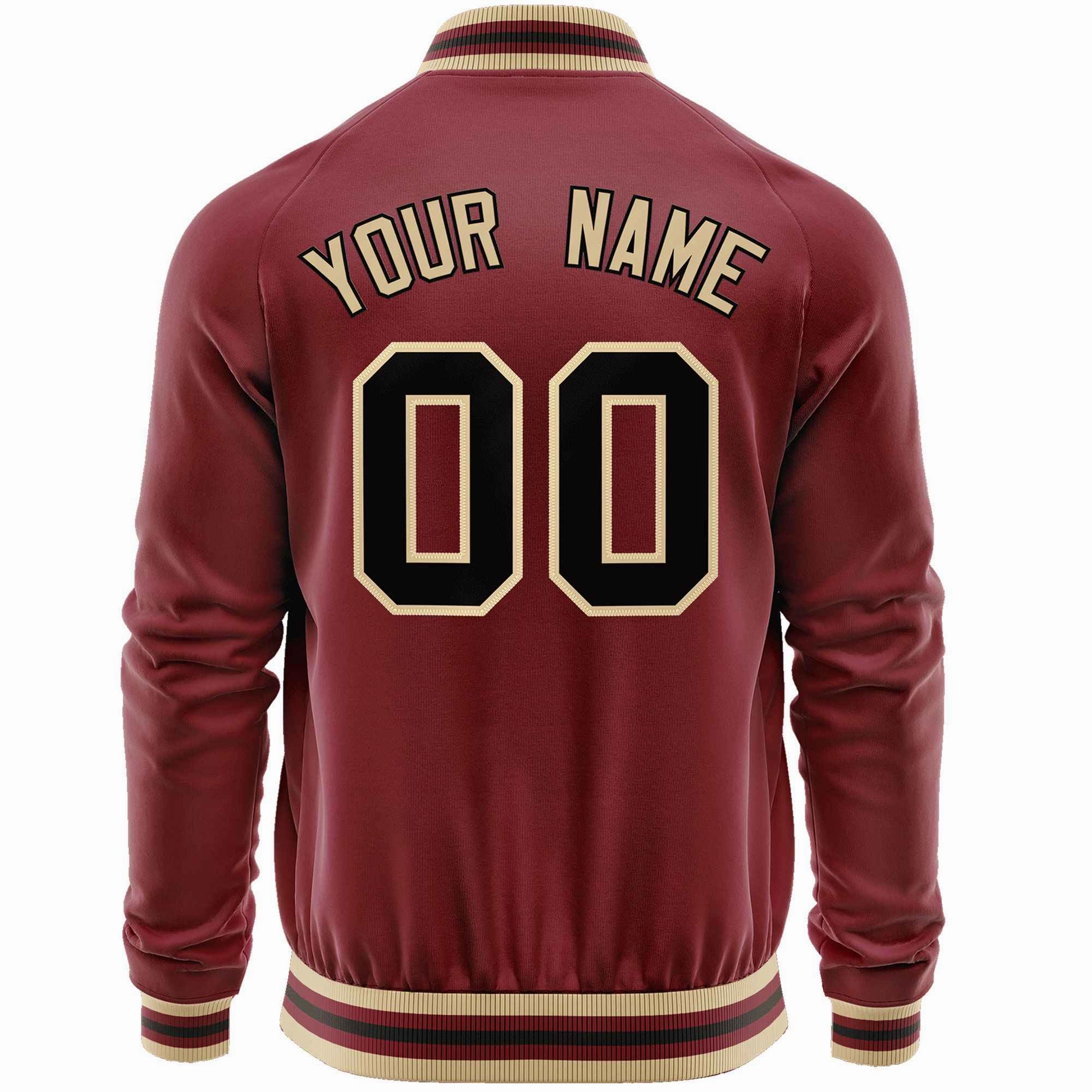 Custom Classic Style  Personalized Stitched Letters & Number Men/Women/Youth Varsity Full-Zip Baseball Jacket