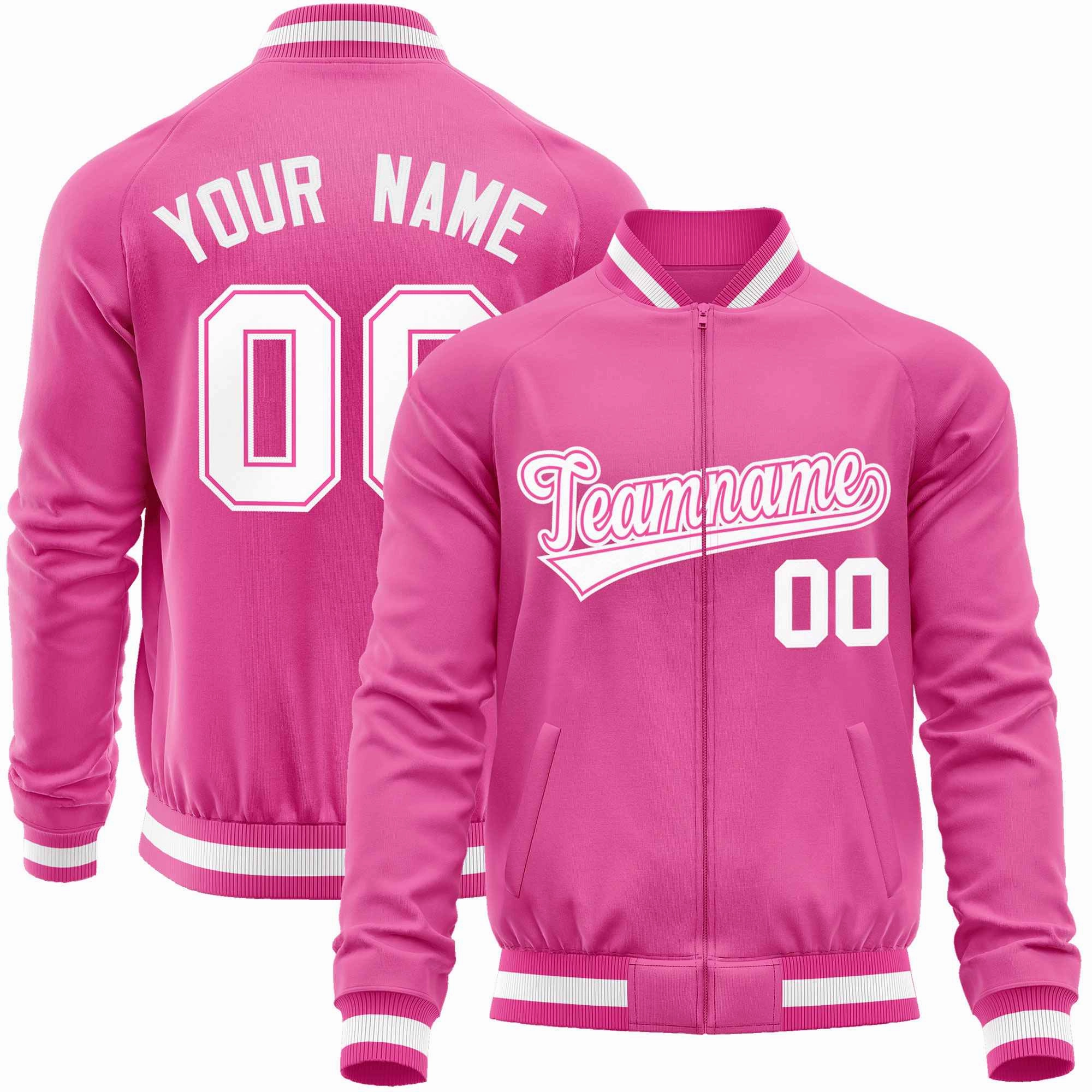 Custom Classic Style  Personalized Stitched Letters & Number Men/Women/Youth Varsity Full-Zip Baseball Jacket