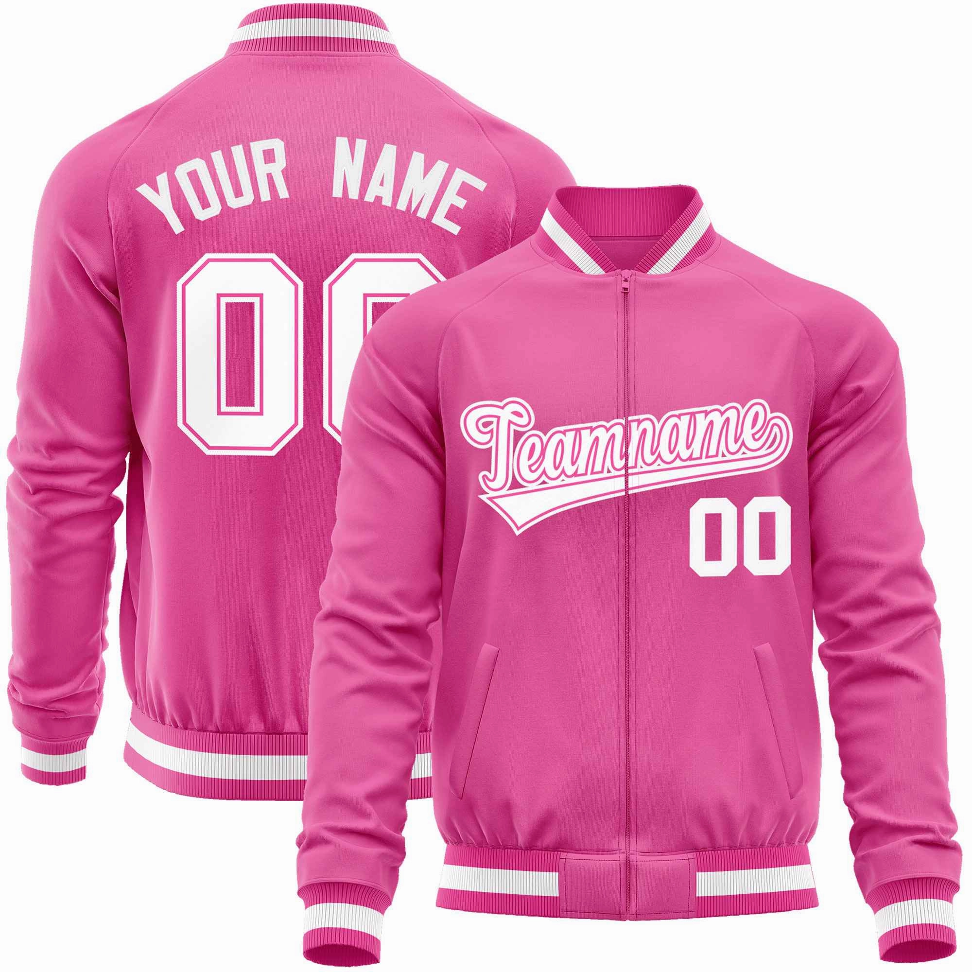 Custom Classic Style  Personalized Stitched Letters & Number Men/Women/Youth Varsity Full-Zip Baseball Jacket