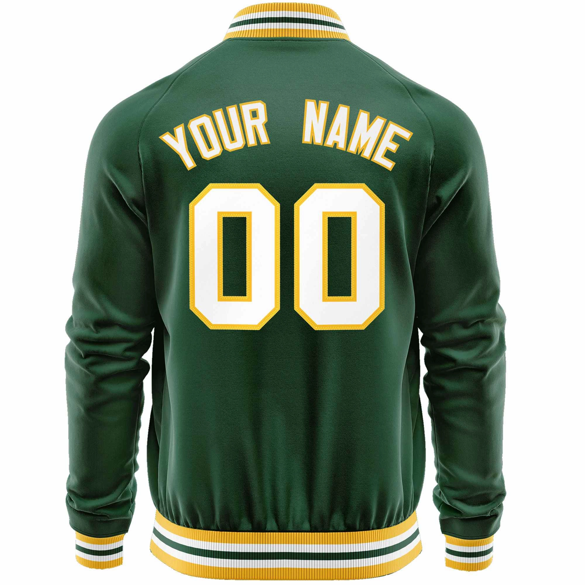 Custom Classic Style  Personalized Stitched Letters & Number Men/Women/Youth Varsity Full-Zip Baseball Jacket